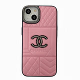 iPhone Case - CHANEL Rhombus Leather Case