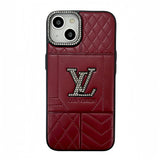 iPhone Case - Louis Vuitton Rhombus  Leather Case