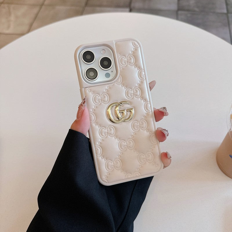 GG Leather Color iPhone Case
