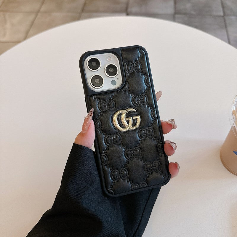 GG Leather Color iPhone Case