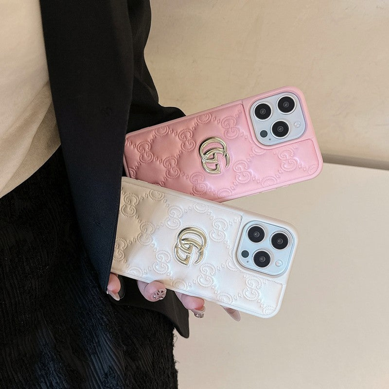 GG Leather Color iPhone Case