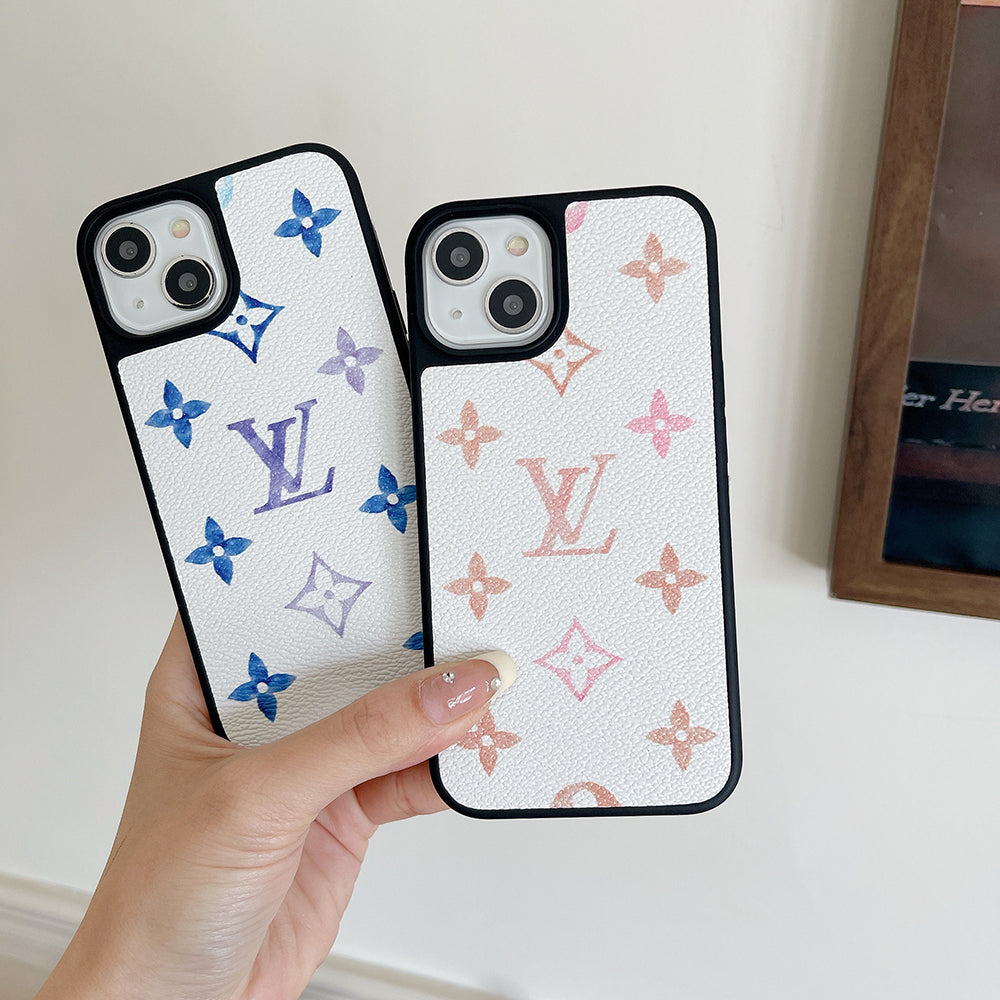Lou Color Leather iPhone Case