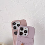 CC Card Bag Color iPhone Case