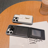 Saint Card Bag Color Leather iPhone Case
