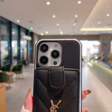 Saint Card Bag Color Leather iPhone Case