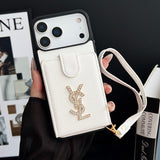 Saint Leather Hand Chain iPhone Case