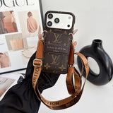 Louis GG Crossbody Chain Card iPhone Case