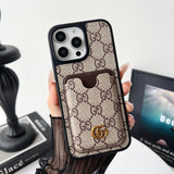 Lou GG New Card Holder Black Camera Cover iPhone Case
