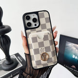 Lou GG New Card Holder Black Camera Cover iPhone Case