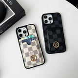 Lou GG New Card Holder Black Camera Cover iPhone 17 Case