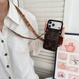 Louis GG Crossbody Chain Card Bag iPhone Case