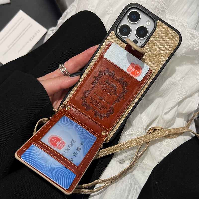 Coa Color Card Bag Crossbody iPhone Case