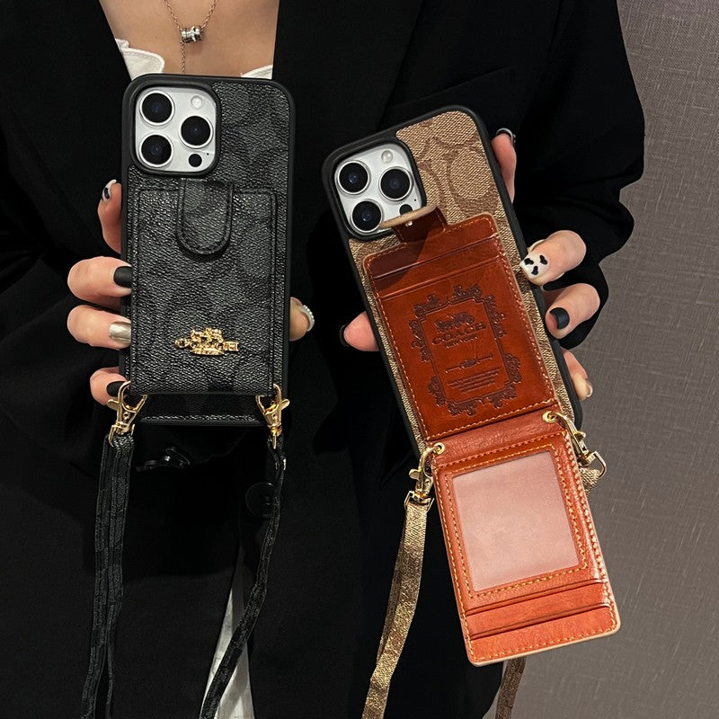 Coa Color Card Bag Crossbody iPhone Case