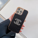CC Color Leather Rose Gold iPhone Case