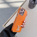 Lou Diamond Logo Rose Gold iPhone Case
