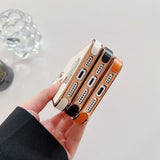 Lou Diamond Logo Rose Gold iPhone Case