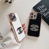 CC Diamond Logo Rose Gold iPhone Case