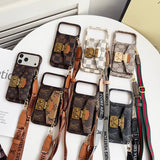 Louis GG Crossbody Chain iPhone Case
