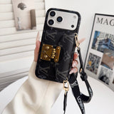 Louis GG Crossbody Chain iPhone Case