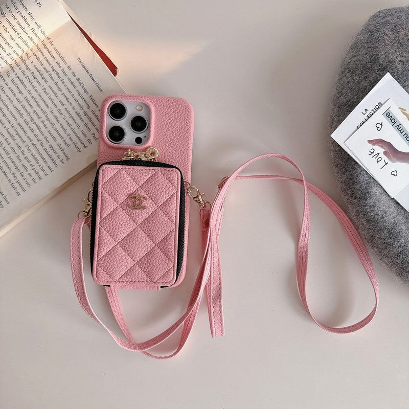 CC Card Bag Colors Chain iPhone 17 Case