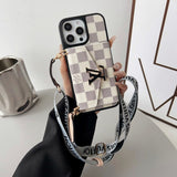 Lou Card Holder Color Crossbody iPhone Case