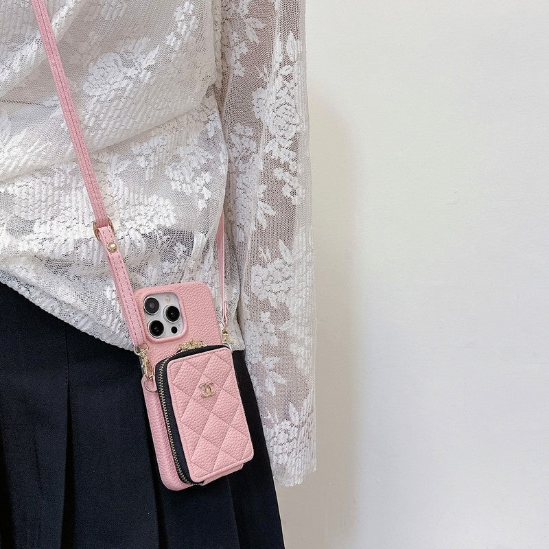 CC Card Bag Colors Chain iPhone 17 Case
