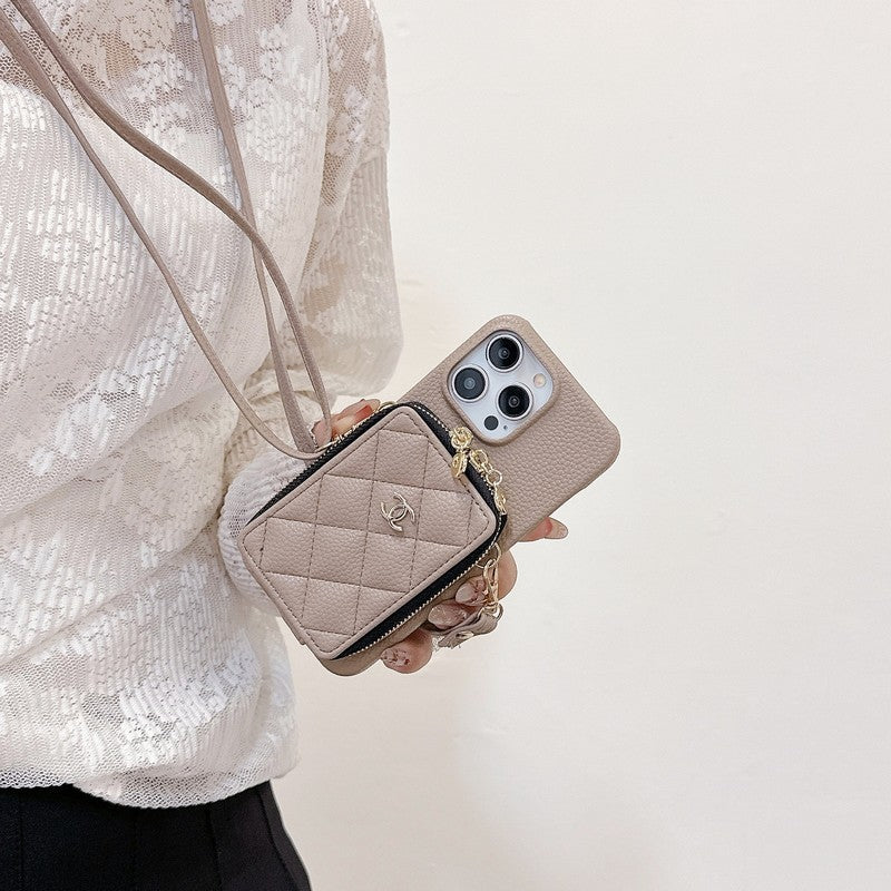 CC Card Bag Colors Chain iPhone 17 Case