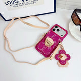 Louis Vivienne Pendant Crossbody iPhone Case