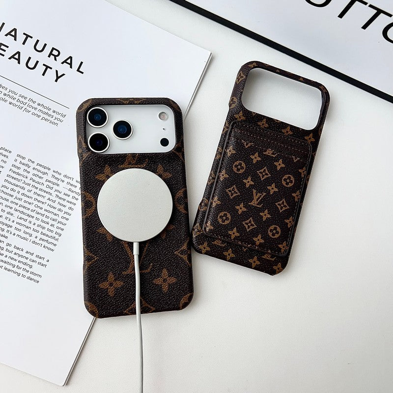 Lou Card Holder Four Color MagSafe iPhone Case