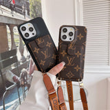 Lou Card Bag Crossbody Chain iPhone Case
