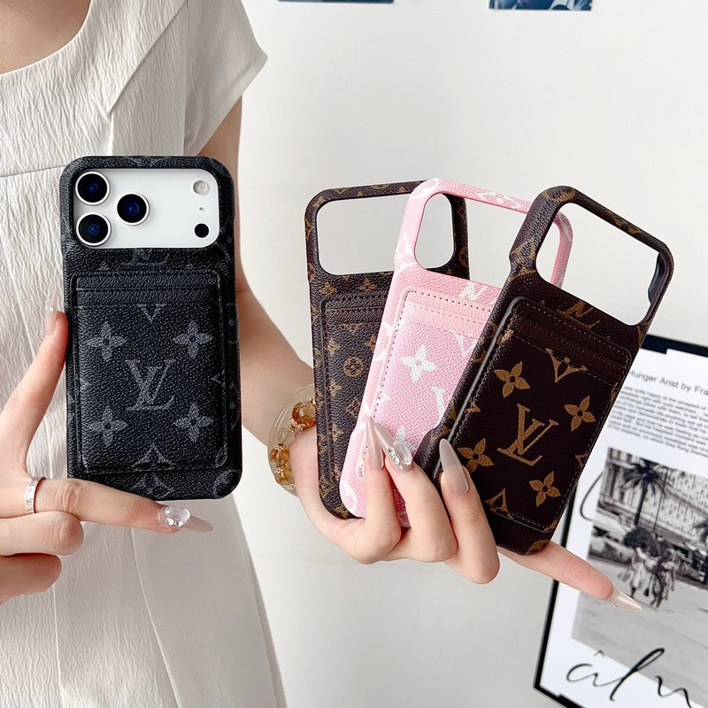 Lou Card Holder Four Color MagSafe iPhone Case