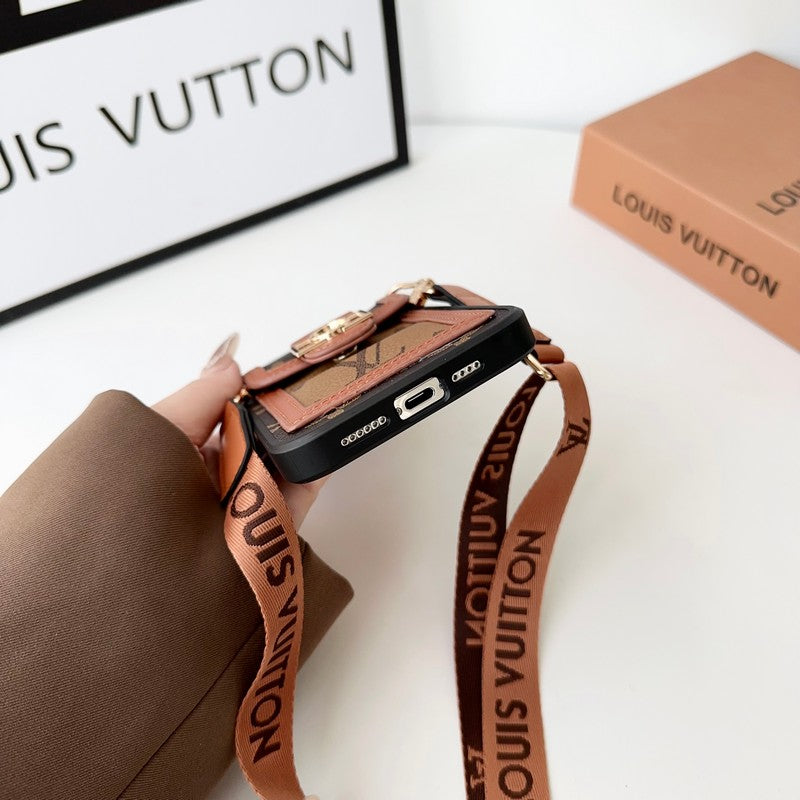 Lou Card Holder Crossbody iPhone Case