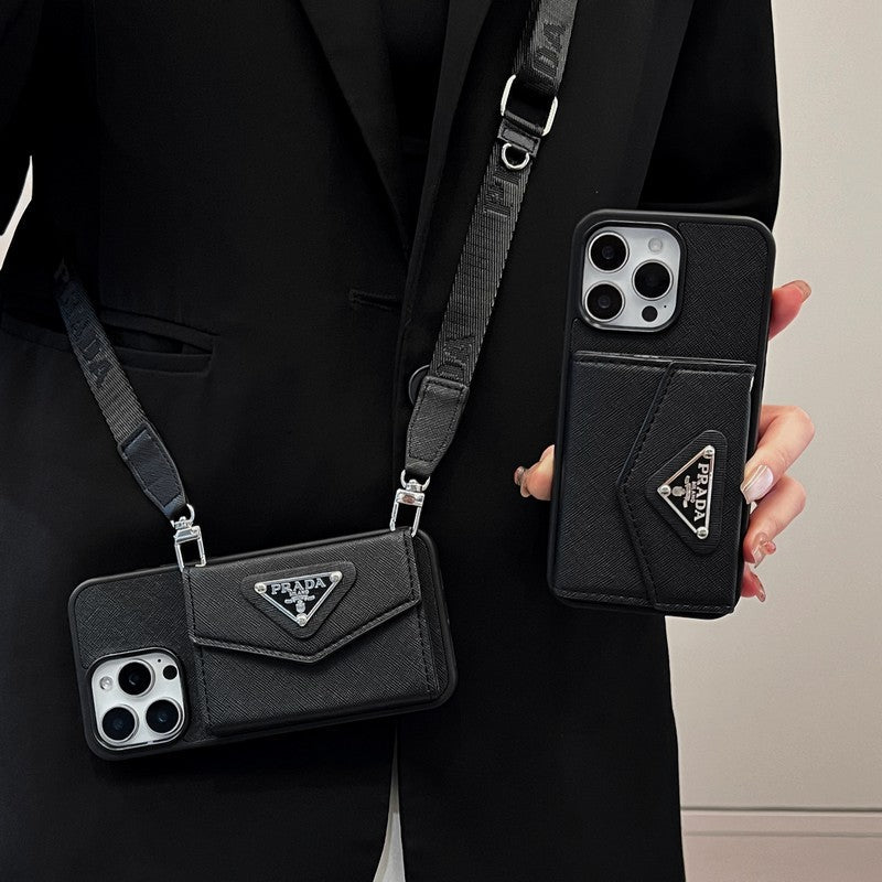 Pra Card Holder Crossbody iPhone Case
