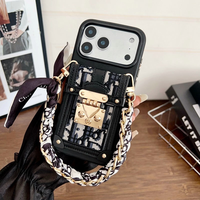 CD Bag Scarves Chain iPhone Case