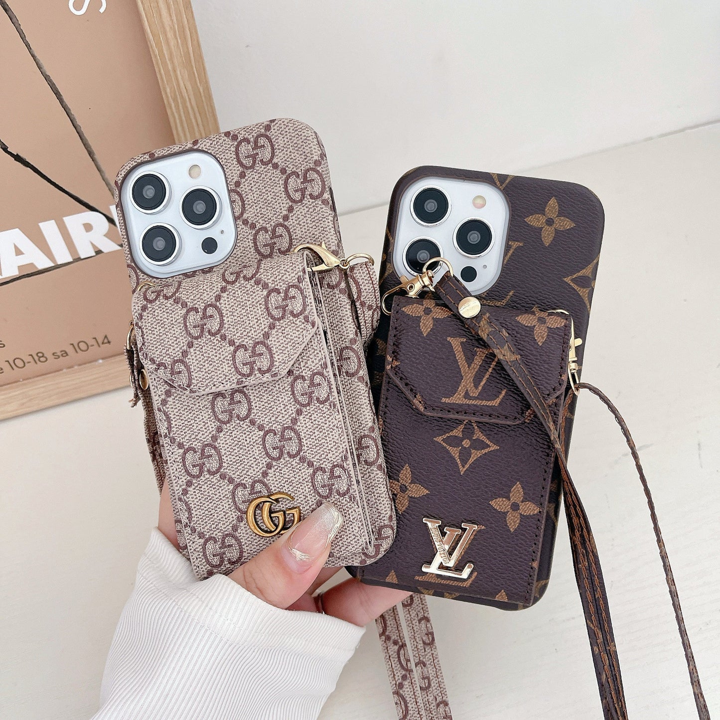 GG Fabric Chain iPhone Case