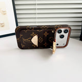 Louis Gold Card Crossbody iPhone Case