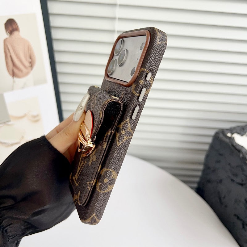 Louis Gold Card Bag Chain iPhone Case
