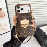 Louis Gold Card Bag Chain iPhone Case