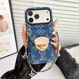 Louis Gold Card Bag Chain iPhone Case