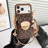 Louis Gold Card Bag Chain iPhone Case
