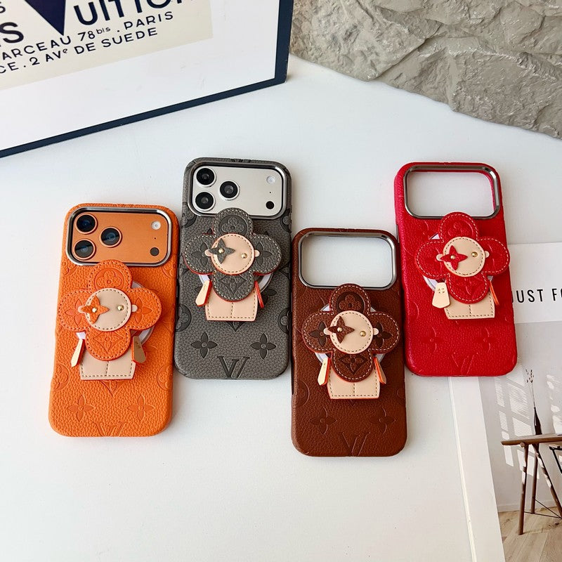 Louis Vivienne MagSafe Gold Chain iPhone Case