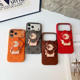 Louis Vivienne MagSafe Gold Chain iPhone Case