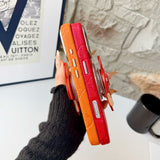 Louis Vivienne MagSafe Gold Chain iPhone Case