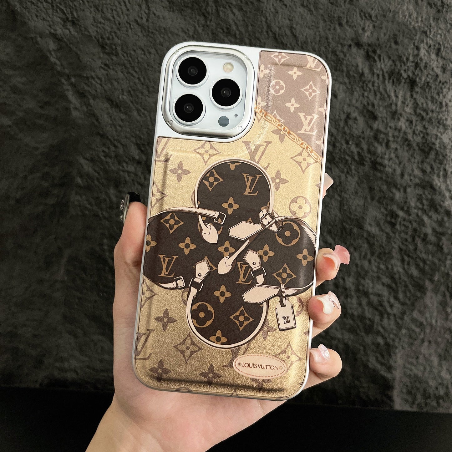 Lou Plating Leather iPhone Case