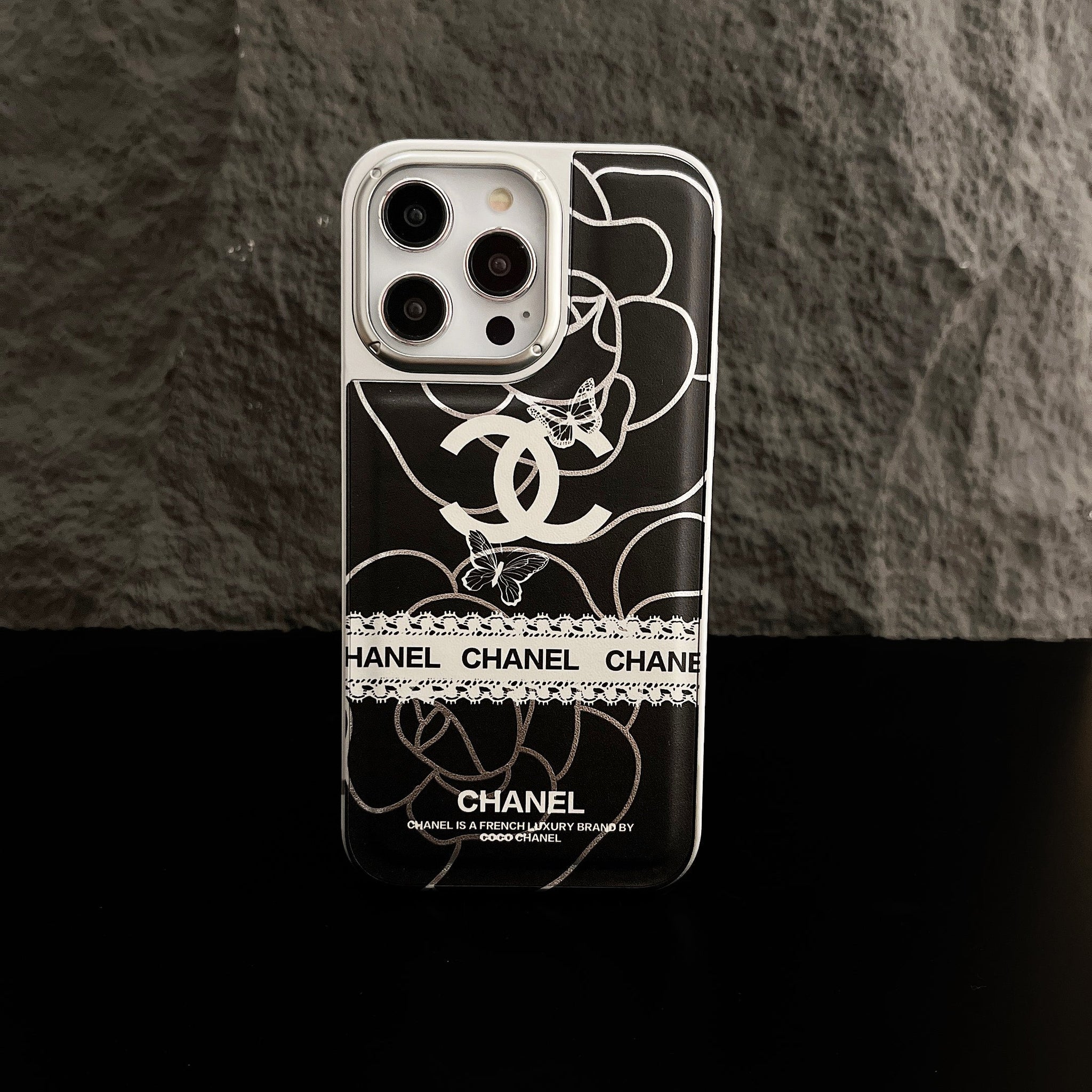 CC Plating Leather iPhone Case