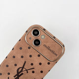 Saint Brown Leather iPhone Case