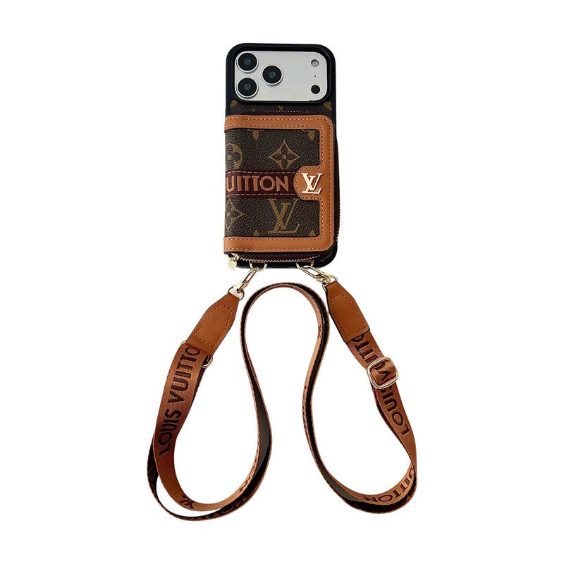Louis GG Card Crossbody iPhone 17 Case