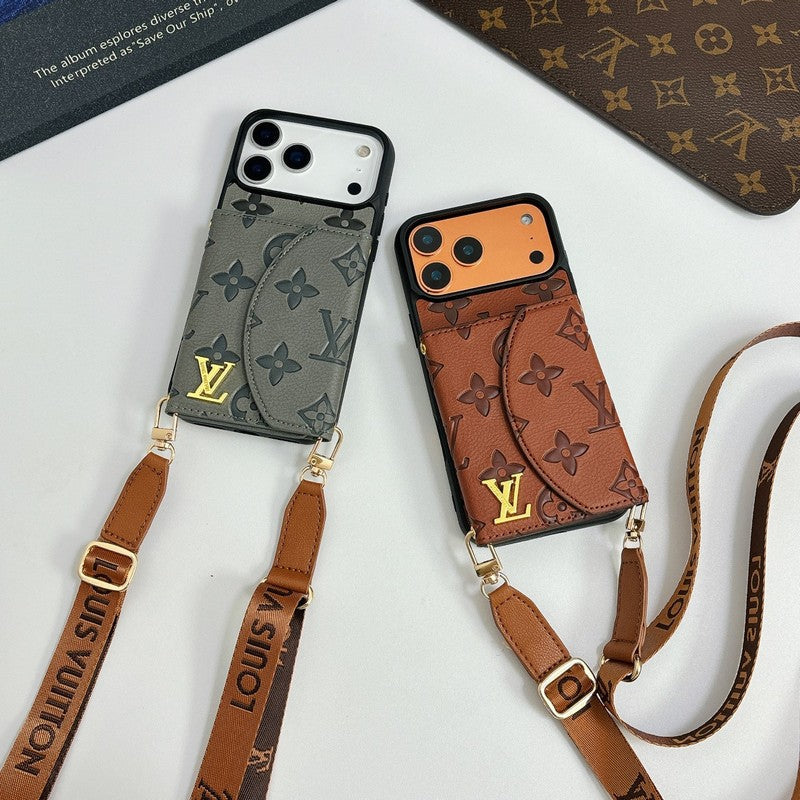 Lou Five Color Crossbody Card Bag iPhone Case