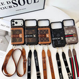 Louis GG Card Crossbody iPhone 17 Case