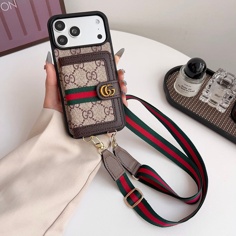 GG Louis Card Crossbody iPhone 17 Case